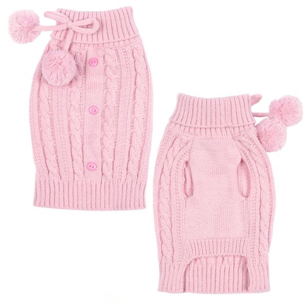East Side Collection ZW1745 24 75 Cable Sweater, Pink - Extra Large