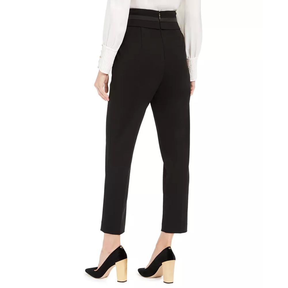 Calvin Klein Women's High-Waist Tuxedo Pants Black Size 6
