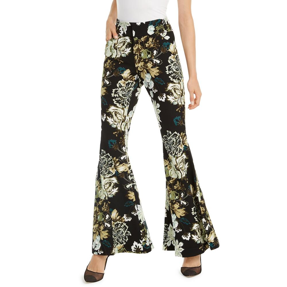 Inc International Concepts Women S Printed Flare Leg Pants Black Size 2 Inc International Concepts Women S Printed Flare Leg Pants Black Size 2