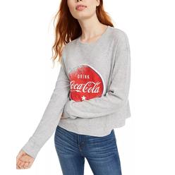 Love Tribe Juniors' Coca-Cola Graphic-Print Thermal Top Med Gray Size XL