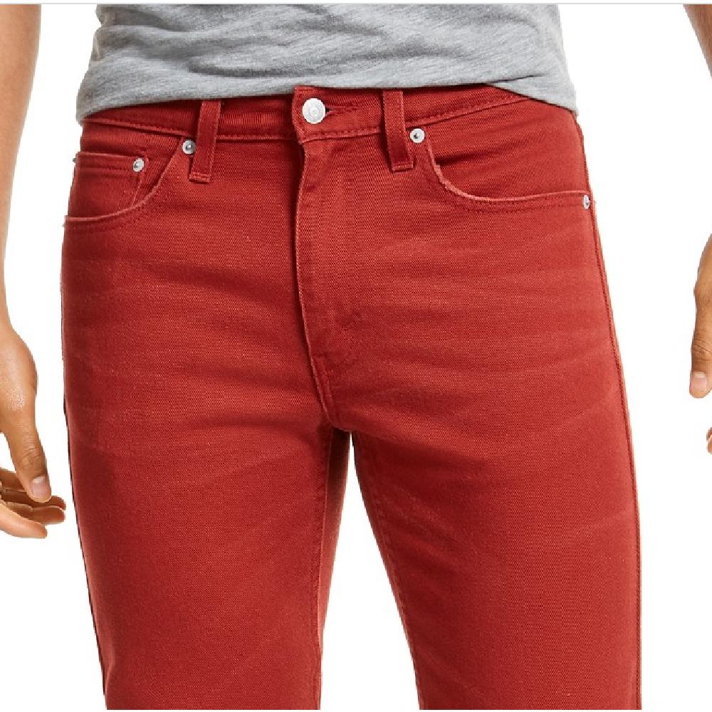 Levi's Men's 514 Straight Fit Jeans Red Size 30X32