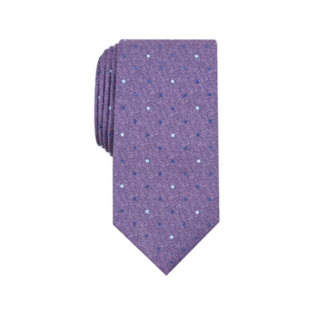 Perry Ellis Men's Saxon Classic Dot Tie Purple Size Regular