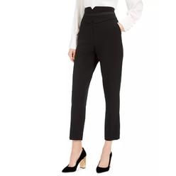 Calvin Klein Women's High-Waist Tuxedo Pants Black Size 12