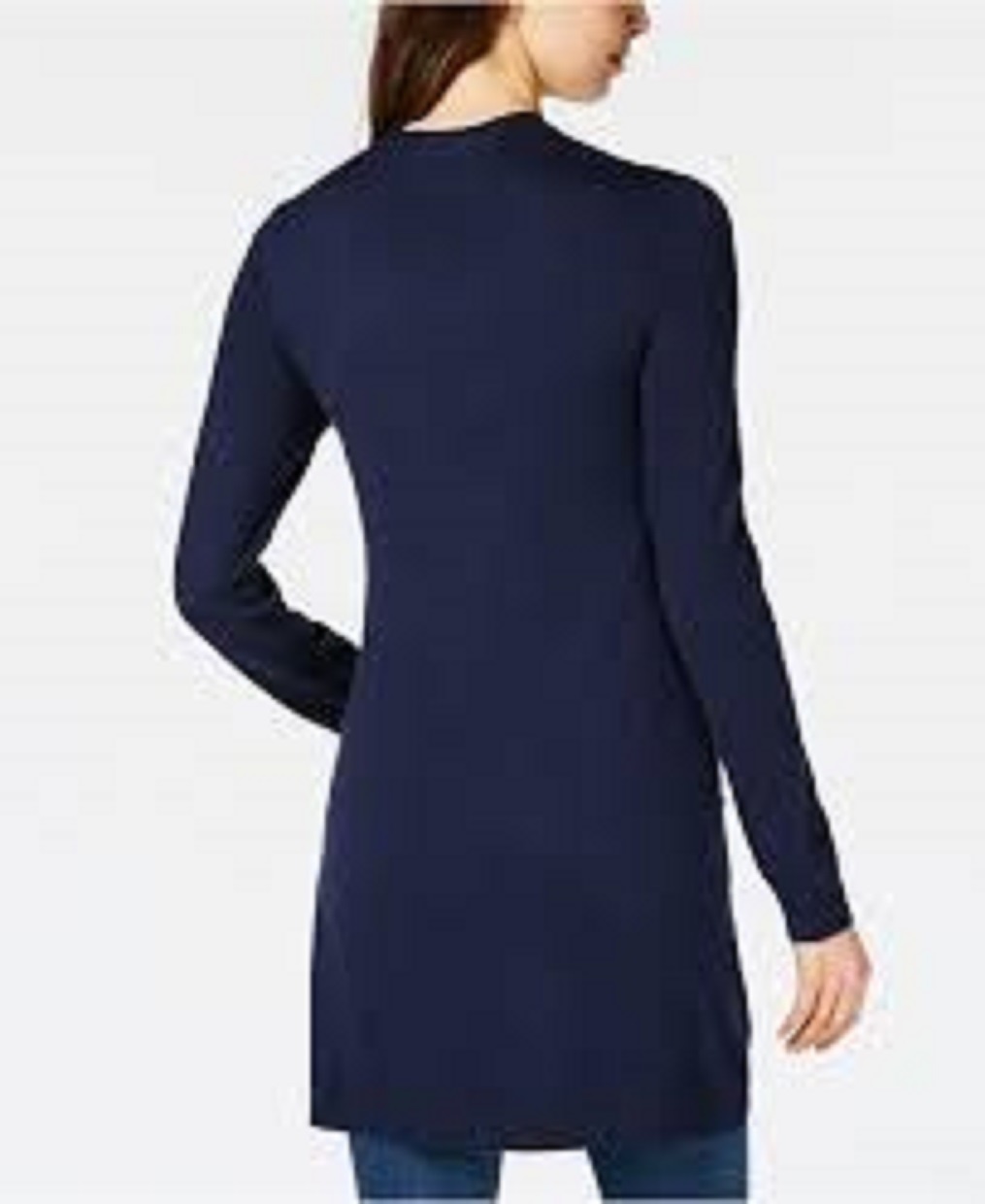 Maison Jules Women's Open-Front Cardigan Sweater Blue Size X-Small