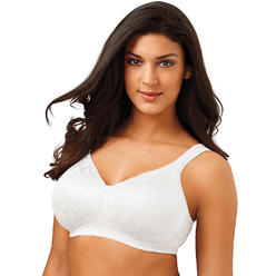 Playtex Women's 18 Hour Ultimate Lift & Support Wirefree Bra White Size 44DD