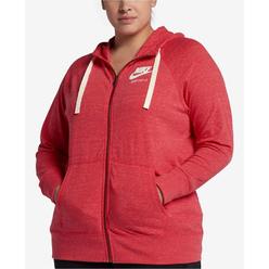 Nike Women's Plus Size Sportswear Gym Vintage Hoodie Red Size XL