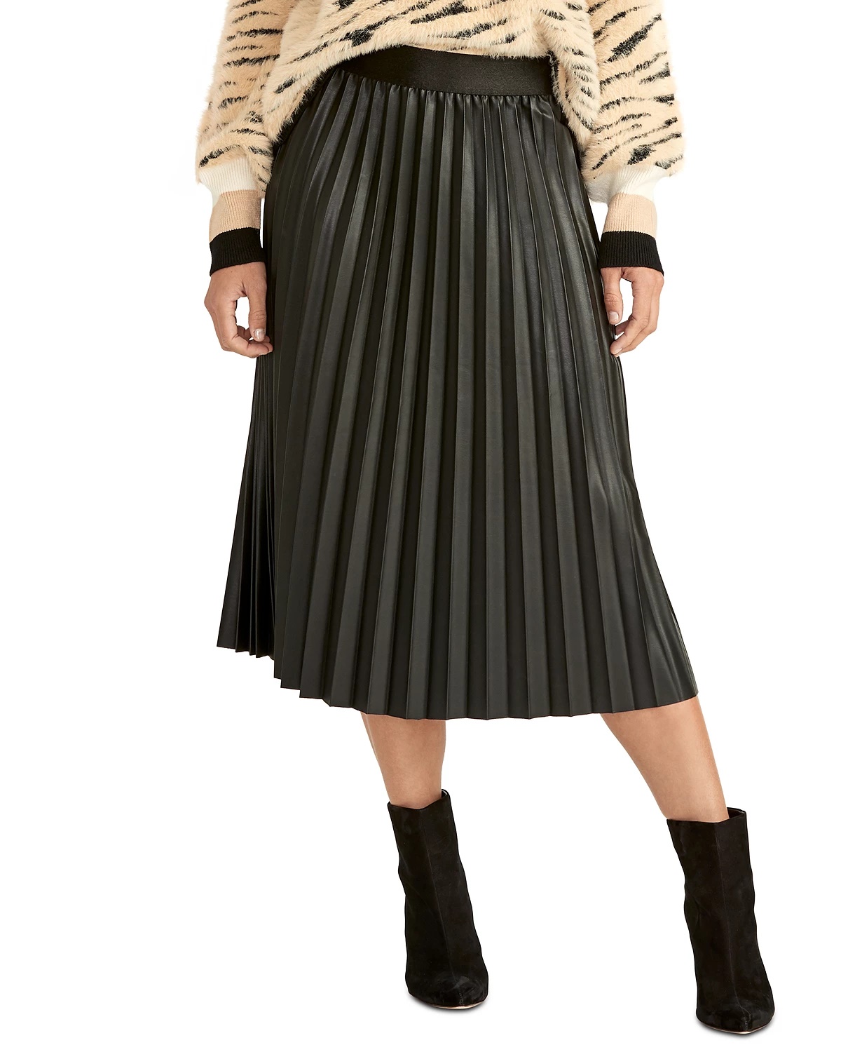 Rachel Roy Women's Viola Skirt Black Size Large