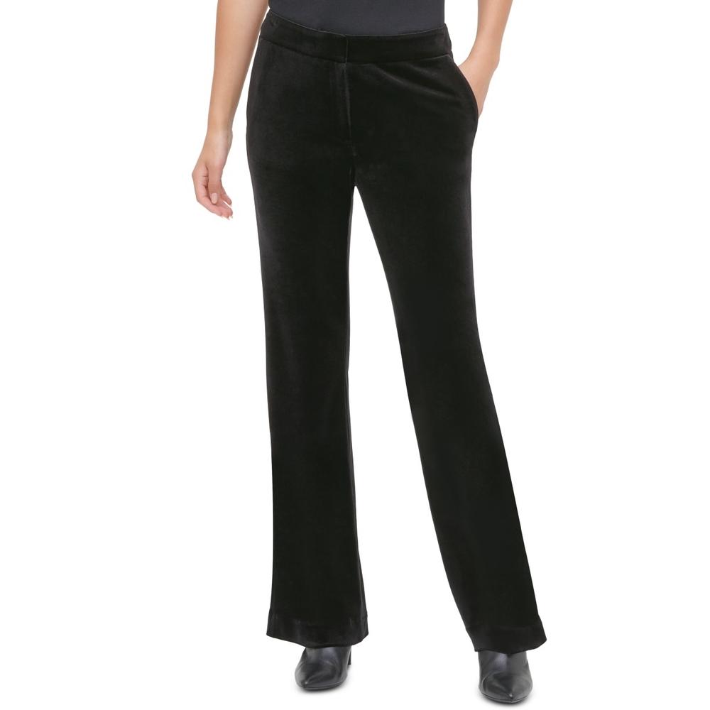 Calvin Klein Women's Velvet Pants Black Size 6