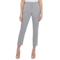 Tommy Hilfiger Women's Striped Straight-Leg Dress Pants Gray Size 2