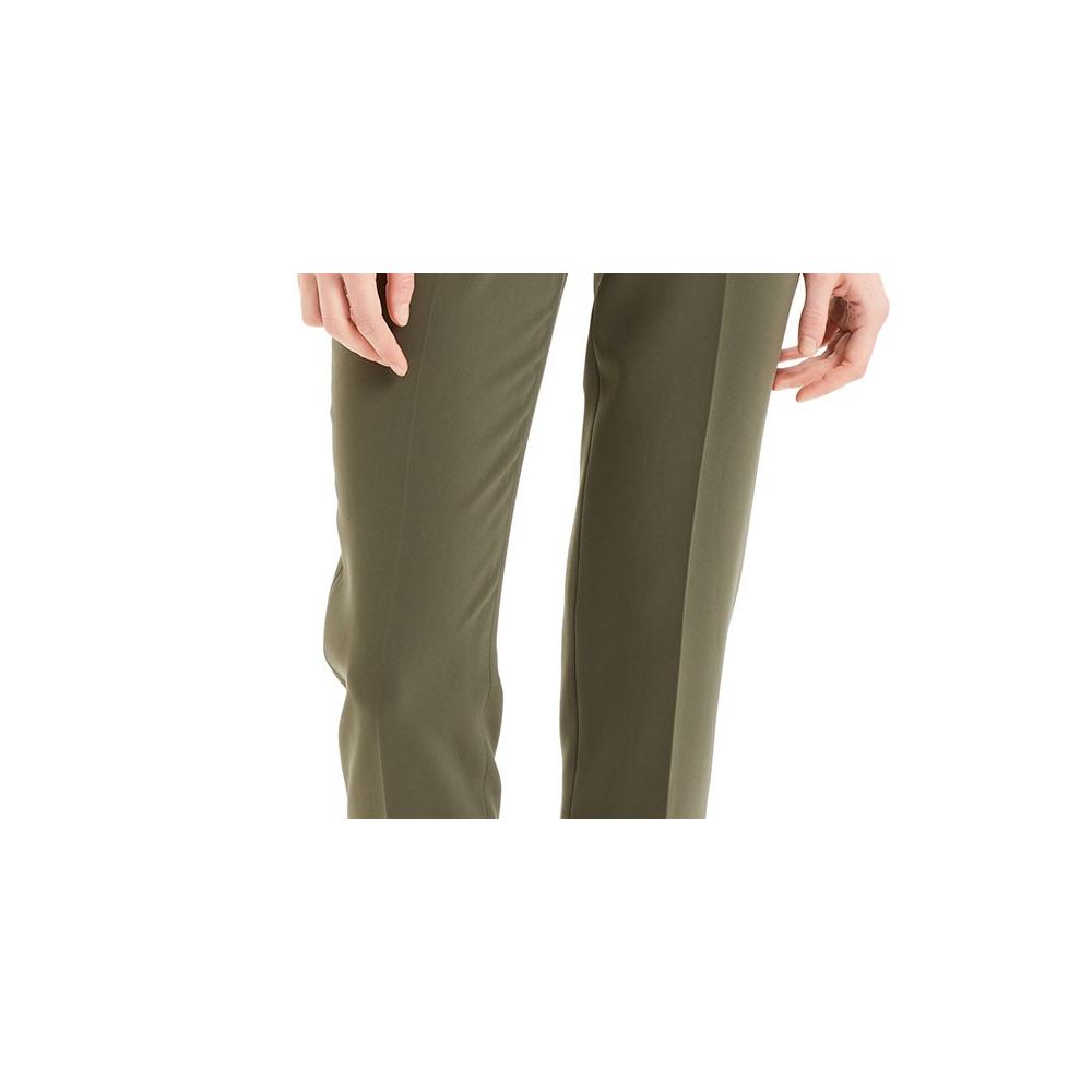 Theory Women's Basic Cropped Straight-Leg Pants Bright Green Size 6