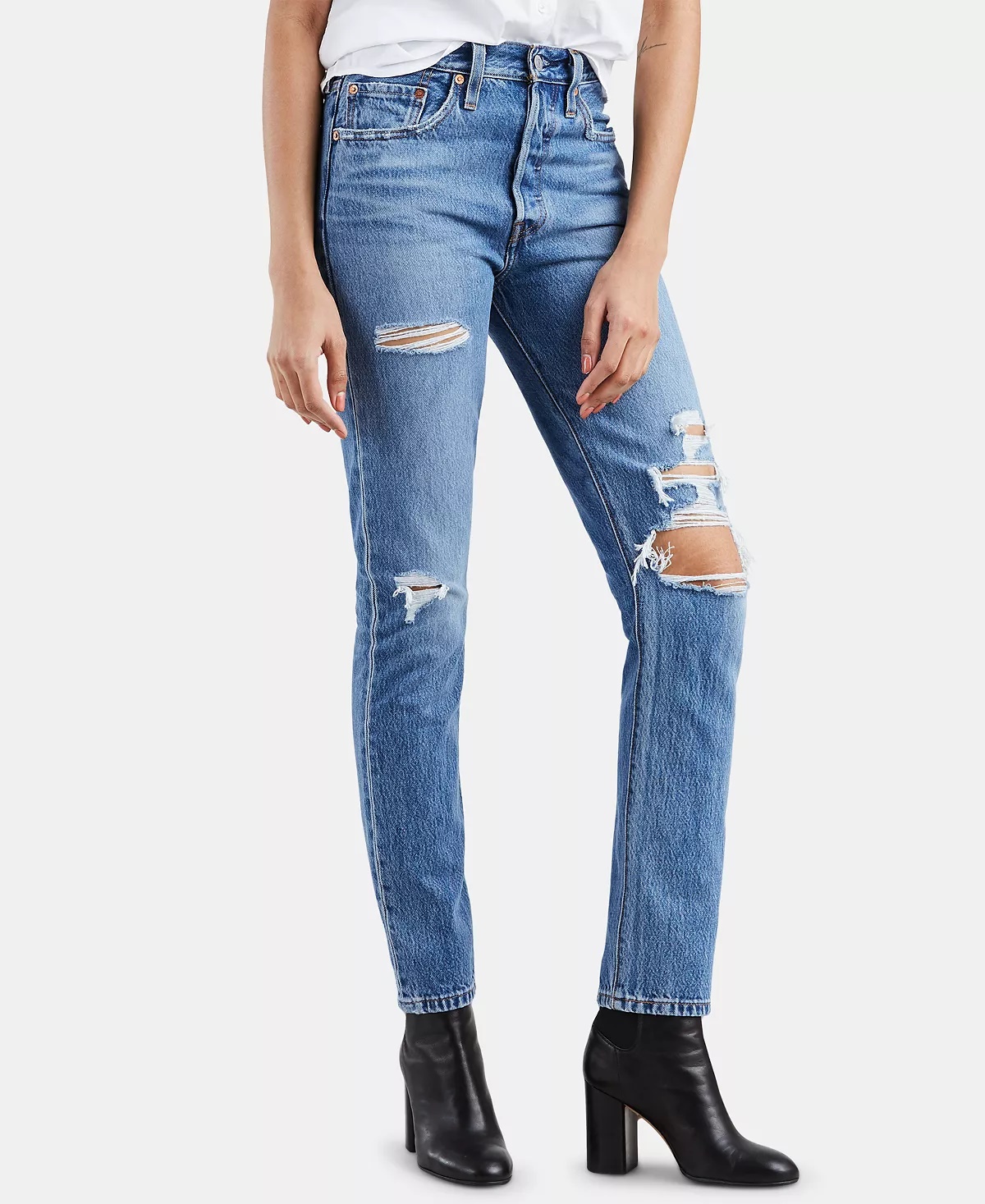 Levi's Women's 501 Skinny Jeans Blue Size 30X28