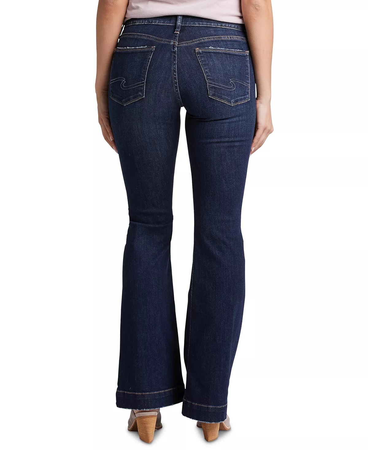 Silver Jeans Co. Silver Jeans Co Women's Avery Curvy Trouser Jean Blue Size 28