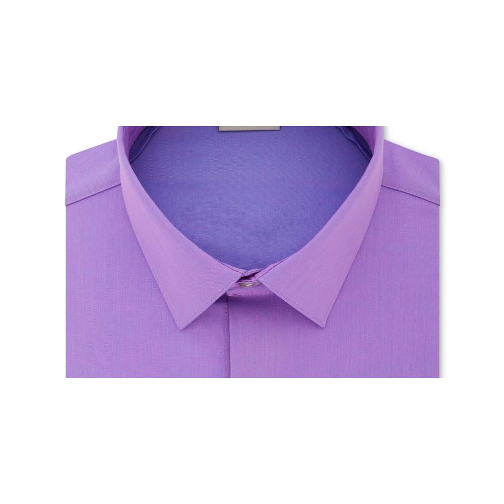 Kenneth Cole Reaction Men's Dress Shirt Orchid Button Purple Size 16X34X35