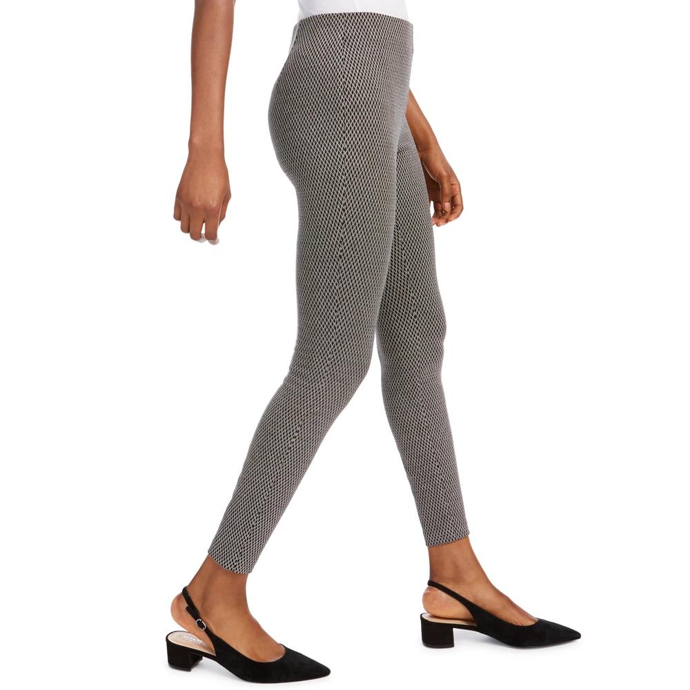 Maison Jules Women's Pull-On Slim Fit Pants Black Size Medium