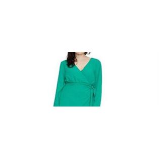 Sanctuary Women's Stay the Night Wrap Dress Green Size 8 Sanctuary Women's Stay the Night Wrap Dress Green Size 8