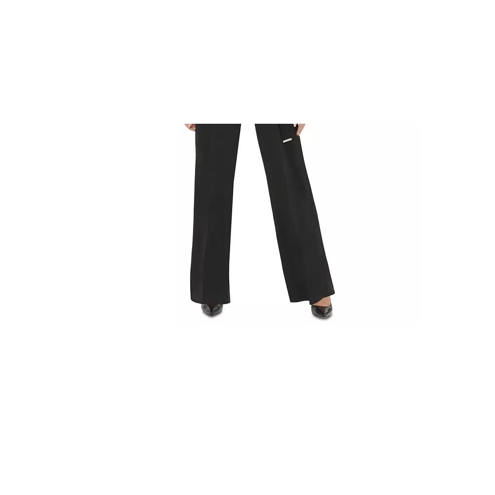 Tommy Hilfiger Women's Grommet-Neck Jumpsuit Black Size 12