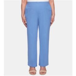 Alfred Dunner Women's Summer Wind Proportioned Pants Dress Pants Blue Size 16P