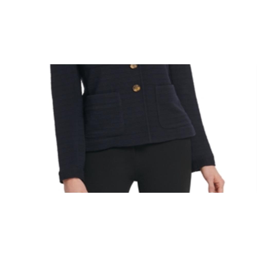 DKNY Women's Suit Wear to Work Jacket Blue Size 2 Petite