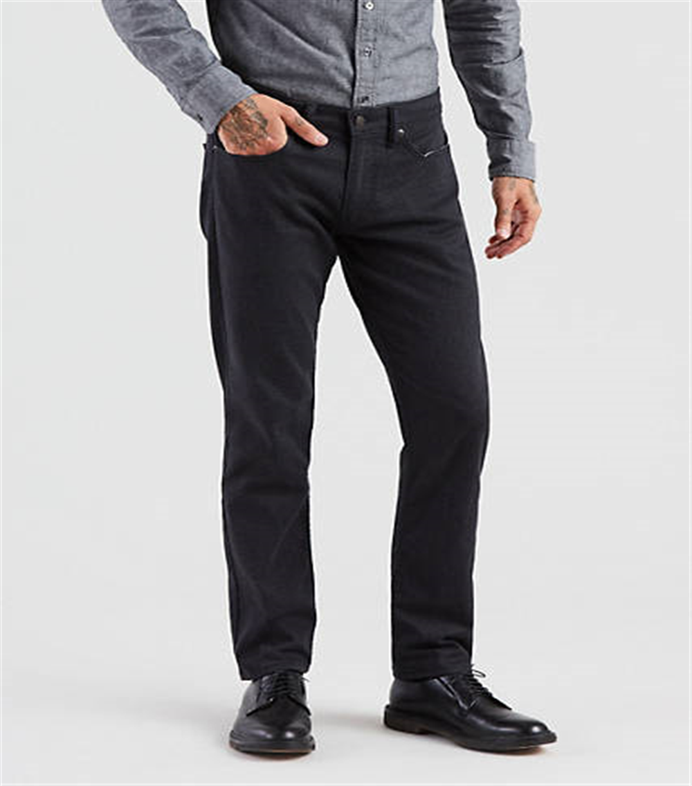 Levi's Men's Slim Fit Flannel modern slim Pants Black Size 29X32