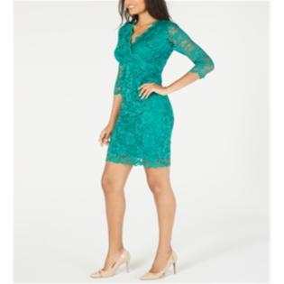 Thalia Sodi Women's Lace Sheath Dress Green Size X-Small Thalia Sodi Women's Lace Sheath Dress Green Size X-Small