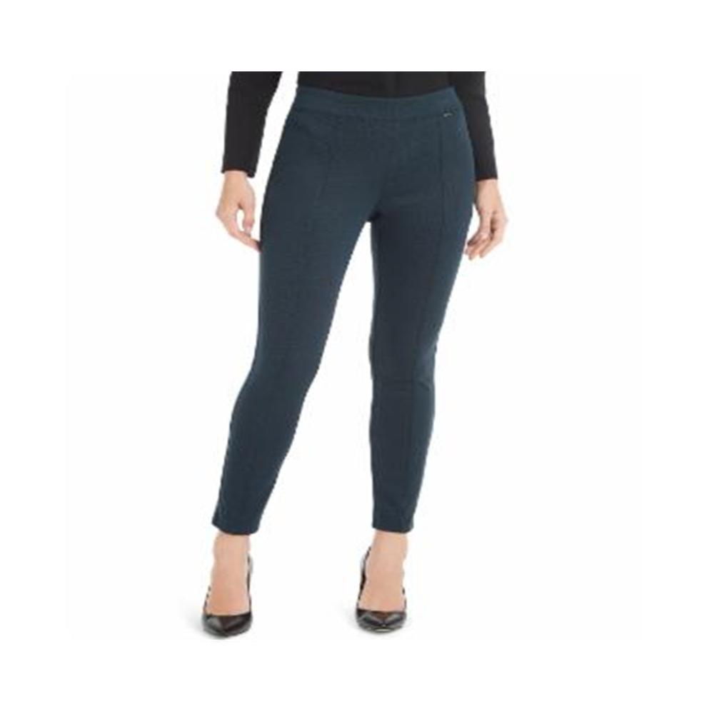 Anne Klein Women's Seam-Front Pull-on Pants Dark Blue Size 6