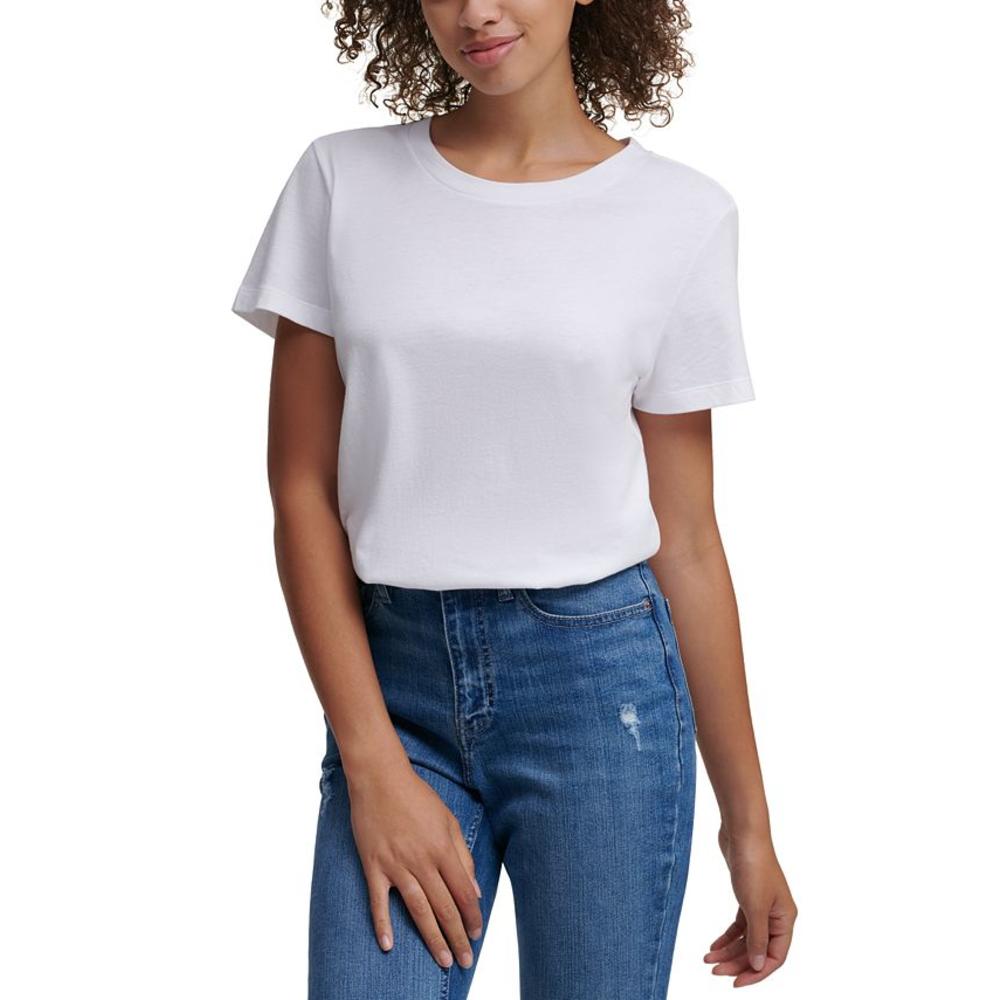 Calvin Klein Women's Jeans Short Sleeve T-Shirt Bodysuit White S
