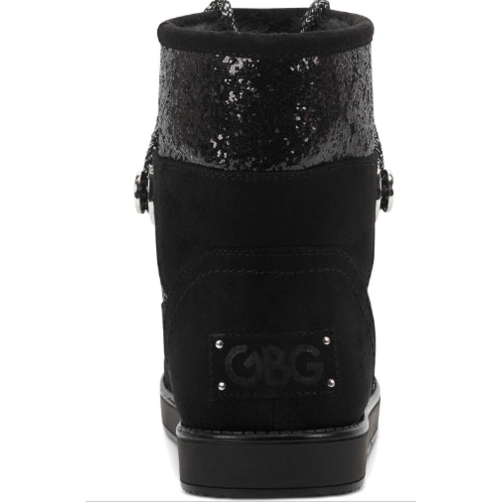 GBG Los Angeles Women's Aylan Glitter Fashion Ankle Boots Black Size 6.5 M