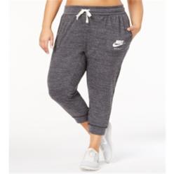 Nike Women's Pocketed Heather Capri Active Wear Pants Gray Size 3X
