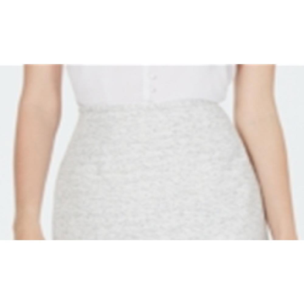 Calvin Klein Women's Textured Pencil Skirt White Size 14