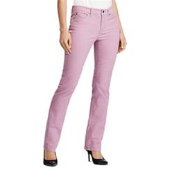 Ralph Lauren Women's Corduroy Mid Rise Straight Leg Pants Pink Size 4