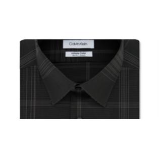 Calvin Klein Men's Infinite Color Slim Fit Non Iron Stretch Check Dress Shirt Green Size Petite Calvin Klein Men's Infinite Color Slim Fit Non Iron Stretch Check Dress Shirt Green Size Petite