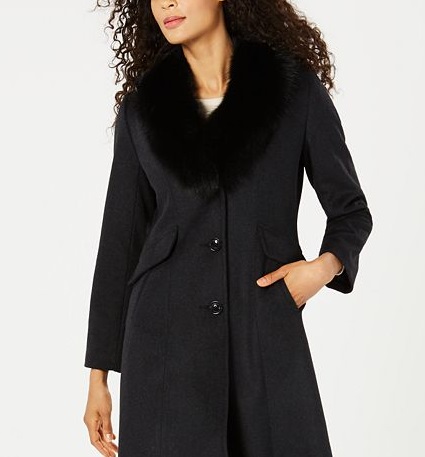 FORECASTER of BOSTON Women's Button Down Winter Jacket Coat Black Size 0