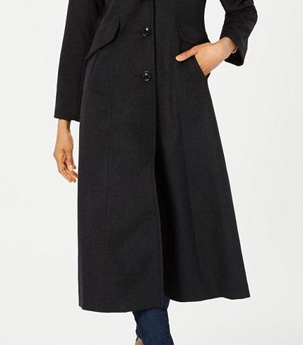 FORECASTER of BOSTON Women's Button Down Winter Jacket Coat Black Size 0