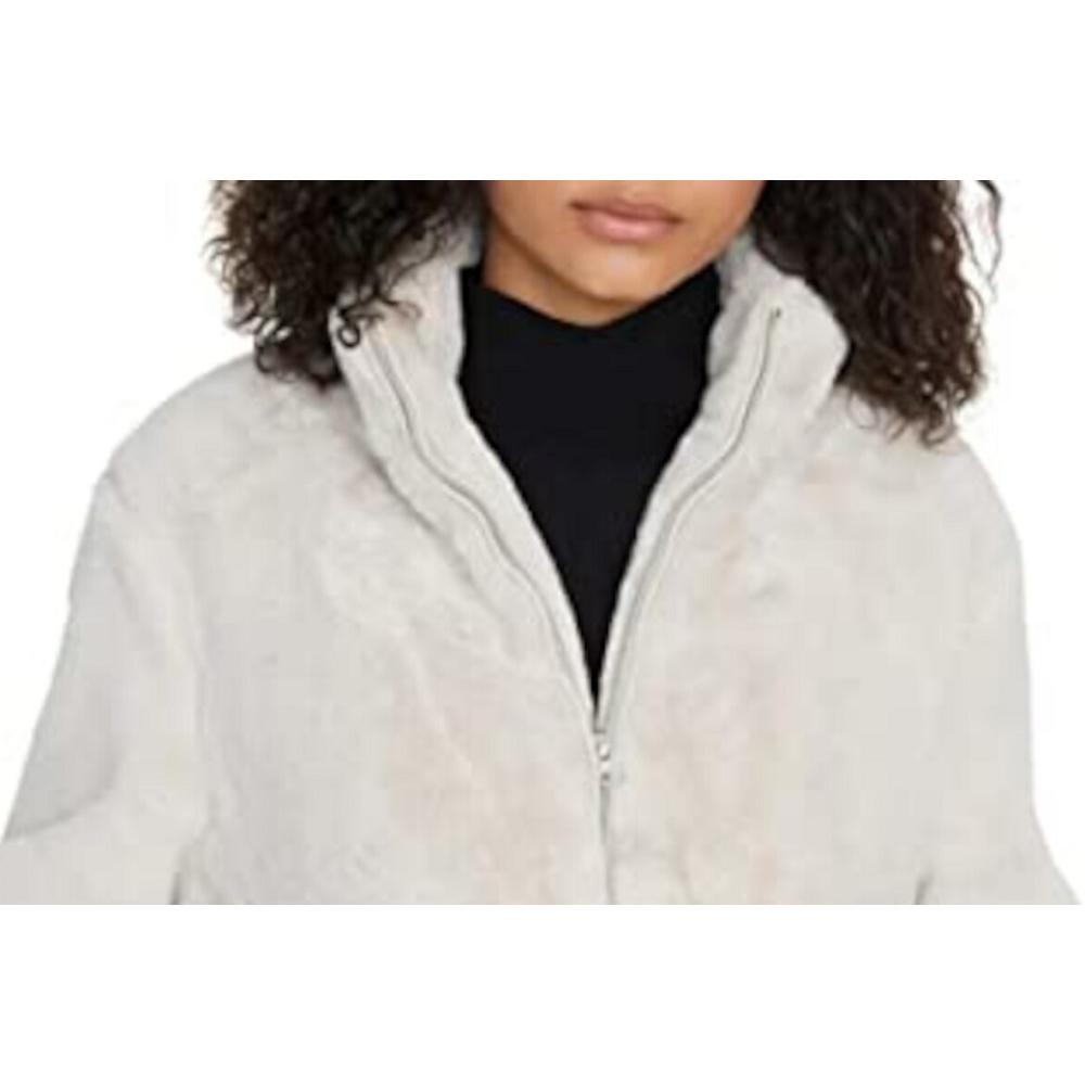 Sanctuary Women's Zip up Winter Jacket Coat White  Size Large