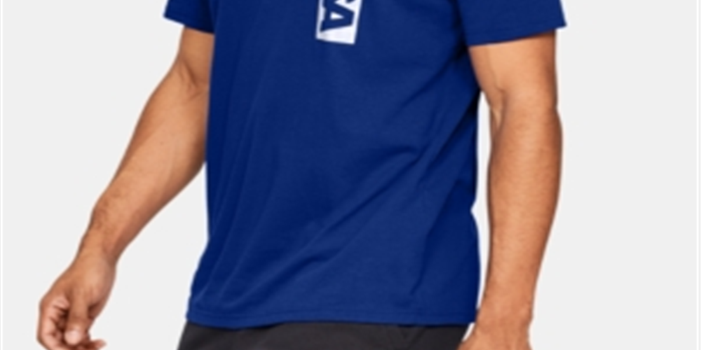 Under Armour Men's USA Heat Gear Short Sleeve T-Shirt Blue Size Large
