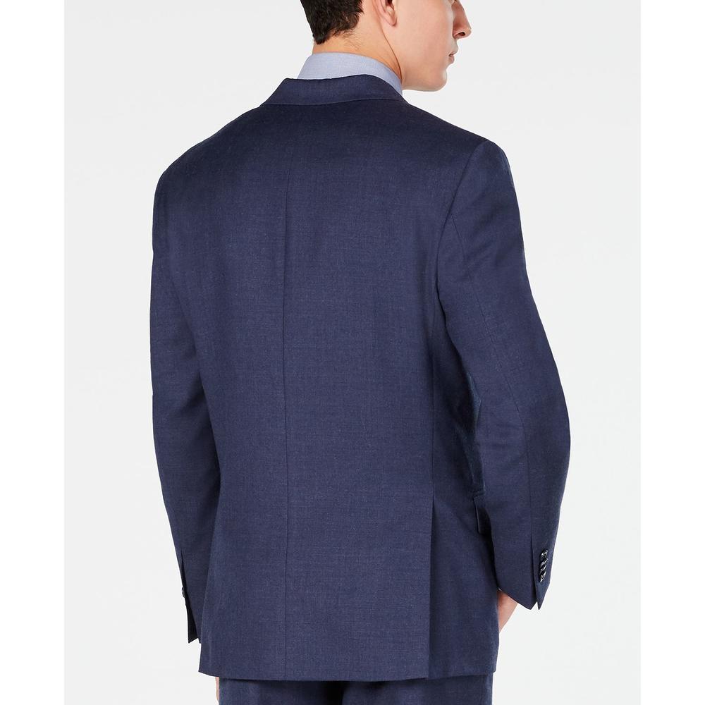Michael Kors Men's Classic Fit Flannel Suit Jacket Blue Size 40