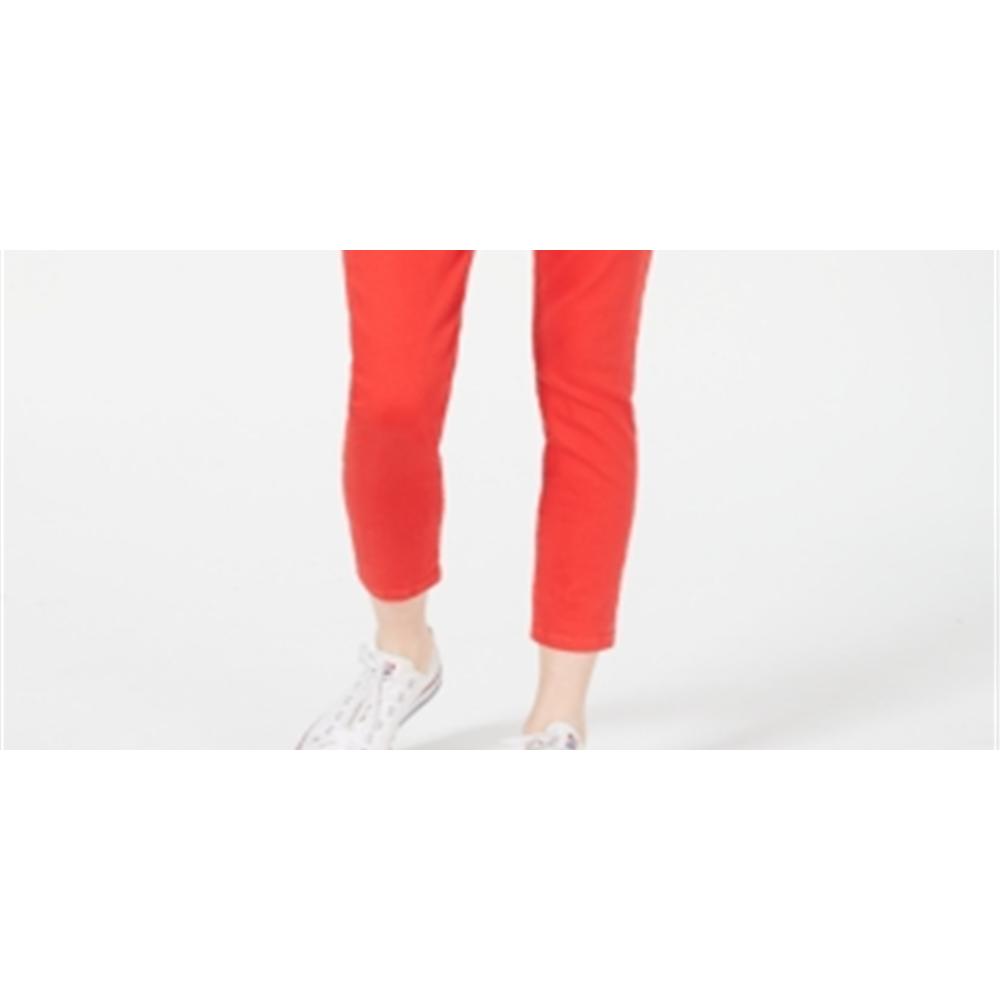 Celebrity Pink Junior's High Rise Colored Skinny Ankle Jeans Red Size 13