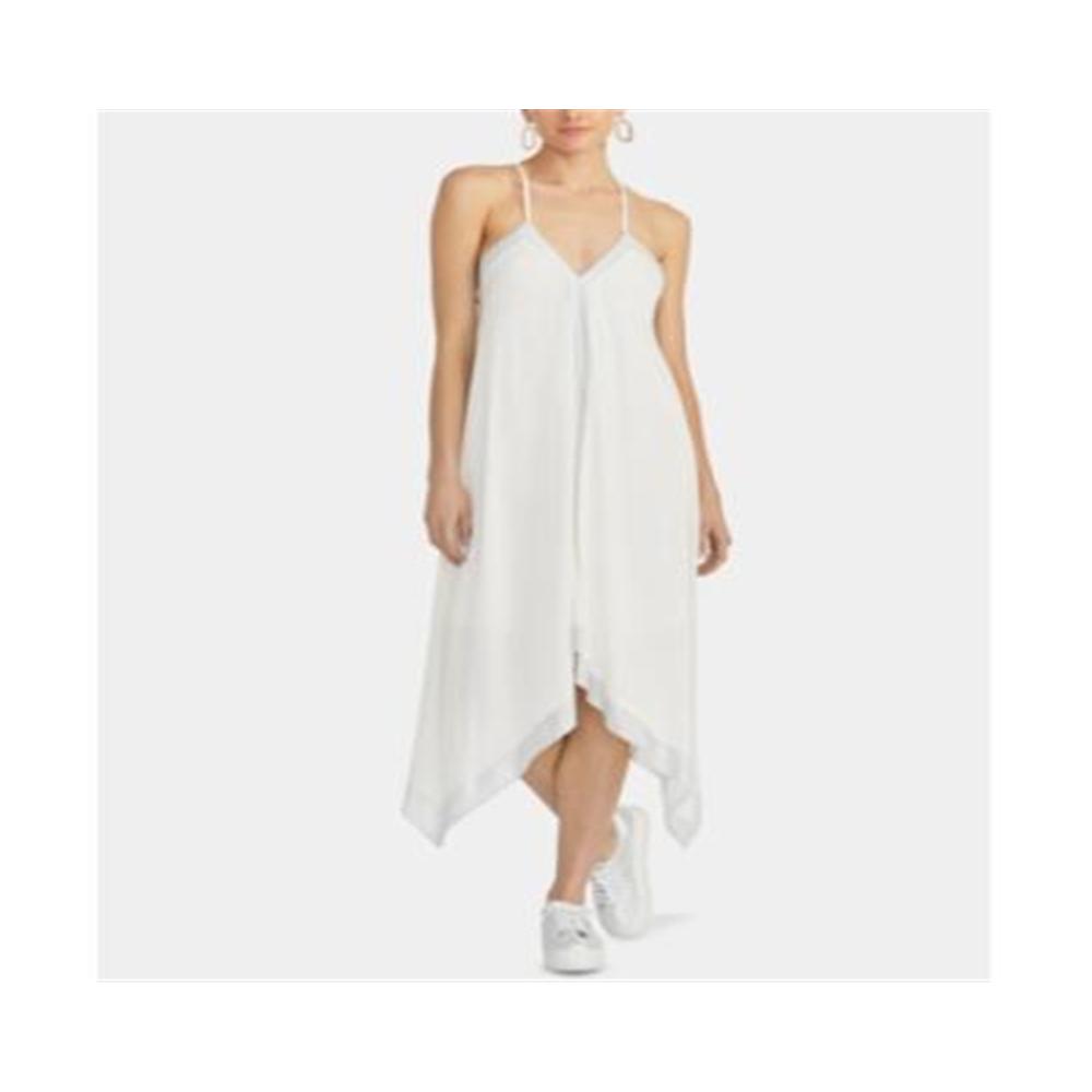 Rachel Roy Women's Sleeveless Handkerchief Hem Dress White Size Small
