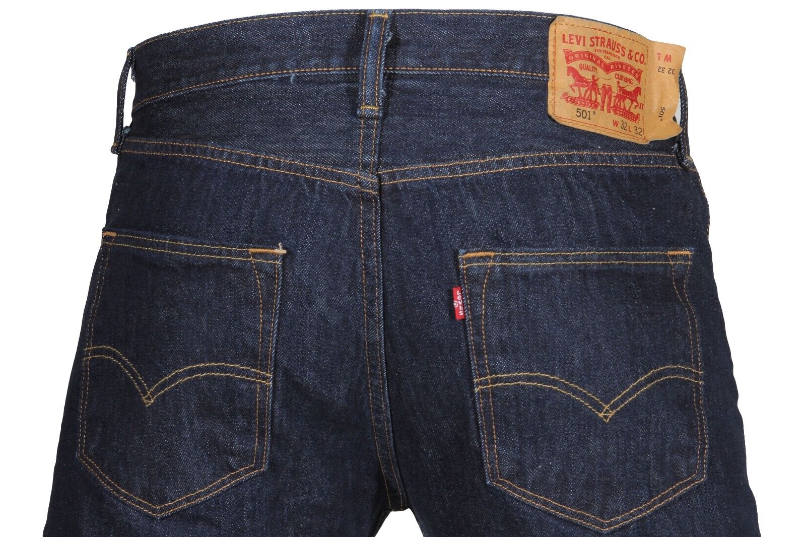 Levi's Men's 501 Original Fit Button Fly Non Stretch Jeans Blue Size 40