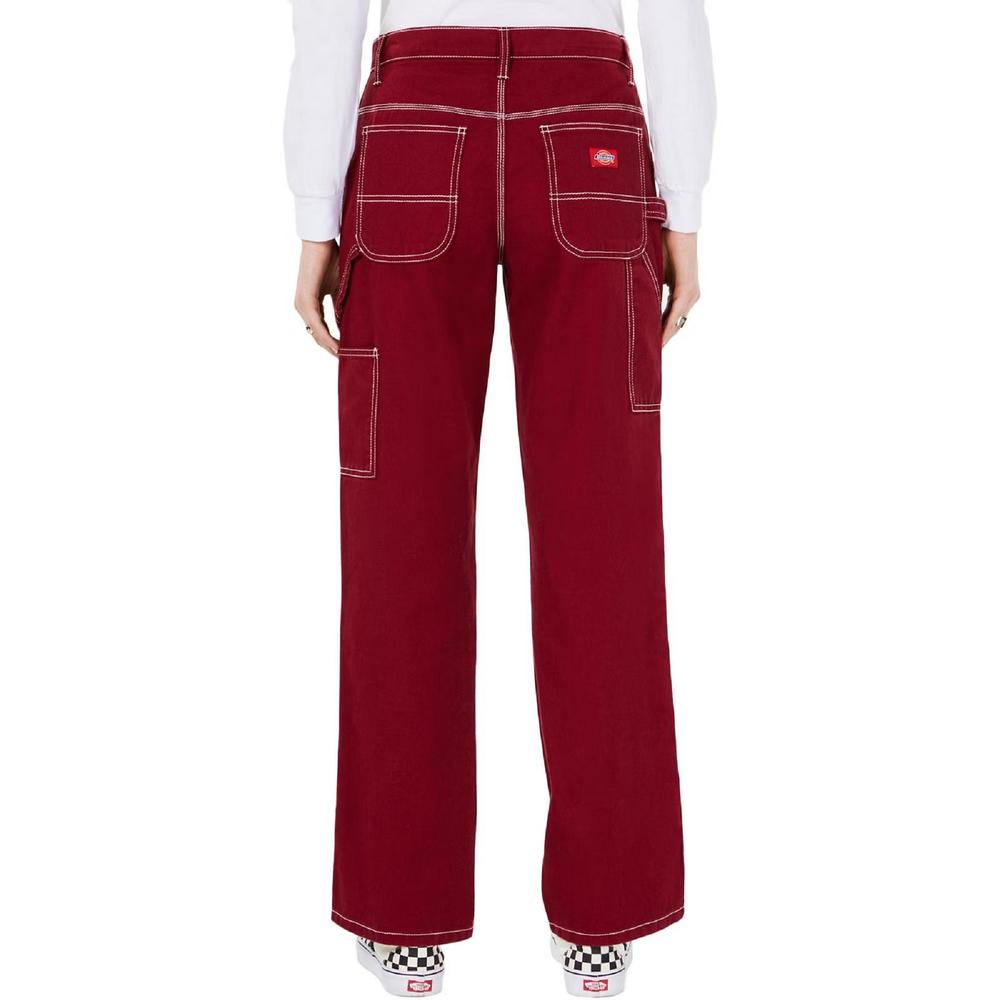 Dickies Women's Pocket Chain Carpenter Pants Red Size 15