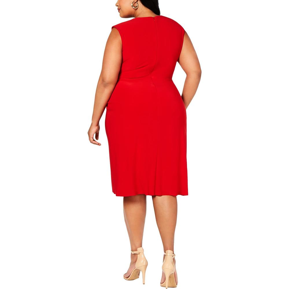 Taylor Women's Side Knot Dress Red Size 20
