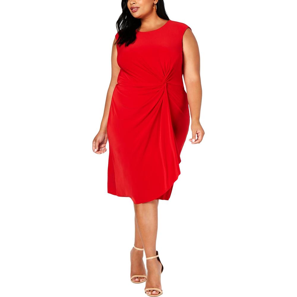Taylor Women's Side Knot Dress Red Size 20