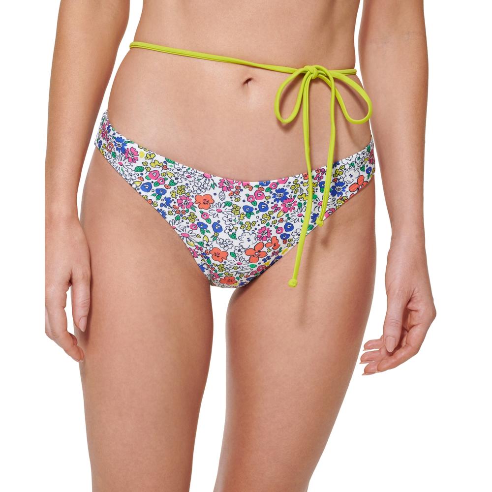 Tommy Hilfiger Women's Cheeky Bikini Bottoms Swimsuit White Size Medium
