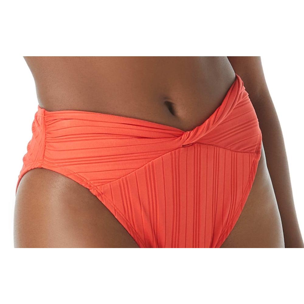 Vince Camuto Women's Front Bikini Bottoms Swimsuit Orange Size Medium
