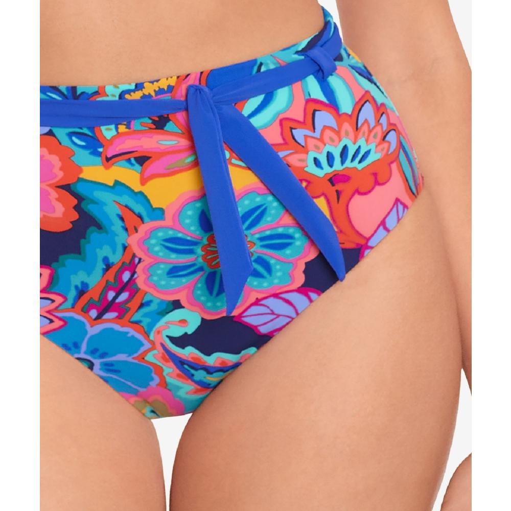 Skinny Dippers Women's Dip Bikini Bottom Swimsuit Blue Size Small