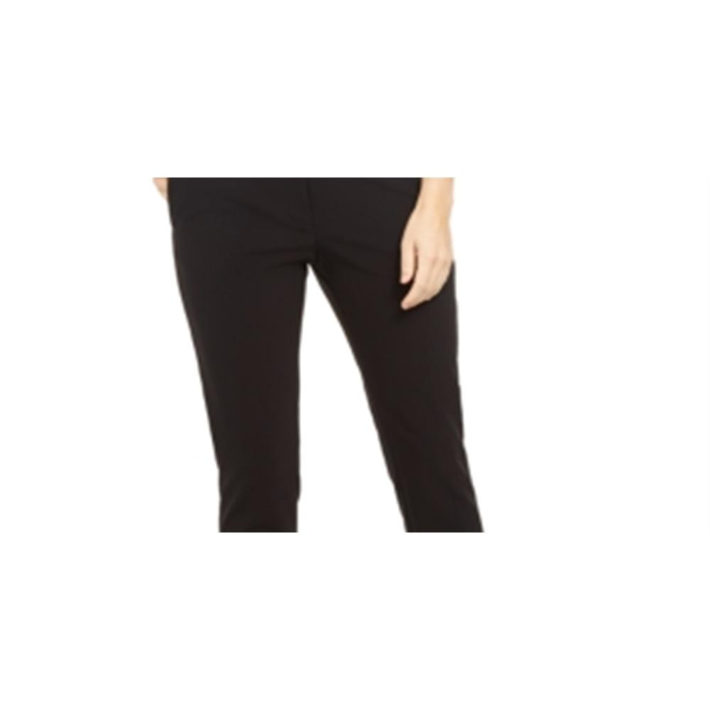Calvin Klein Women's X Fit Slim Fit Dress Pants Black Size -0-0