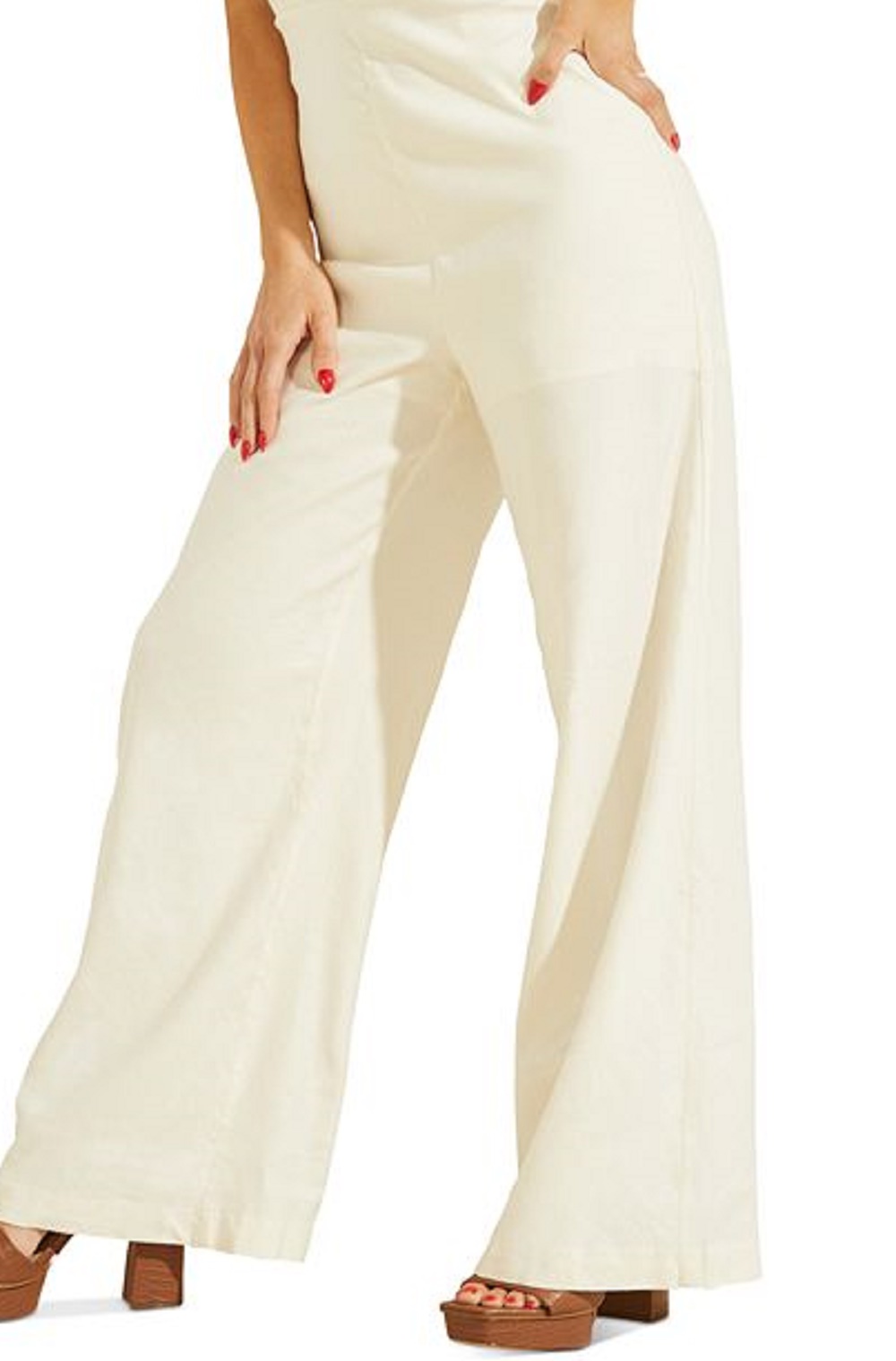 GUESS Women's Kora Backless Jumpsuit White Size 10