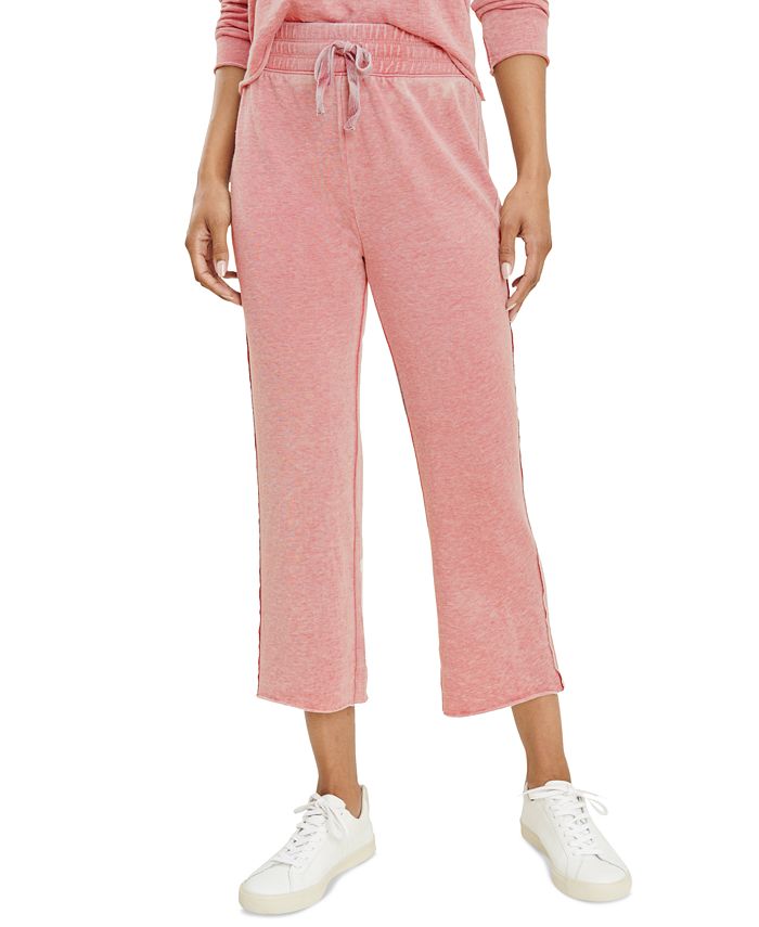 Splendid Women's Costa Mesa Crop Tie Waist Pants Pink Size Small