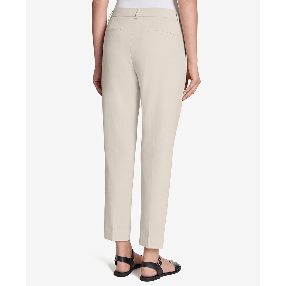 Tahari ASL Women's High Rise Stretch Ankle Pants Beige Size 16