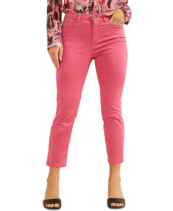 GUESS Women's 1981 Skinny Capri Jeans Red Size Medium